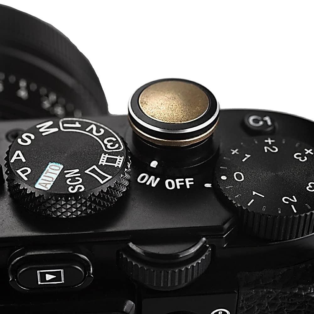 Fotodiox Pro Brass Designer Shutter Button Compatible with The Sony RX1R II - Soft Shutter Release Button Low Profile