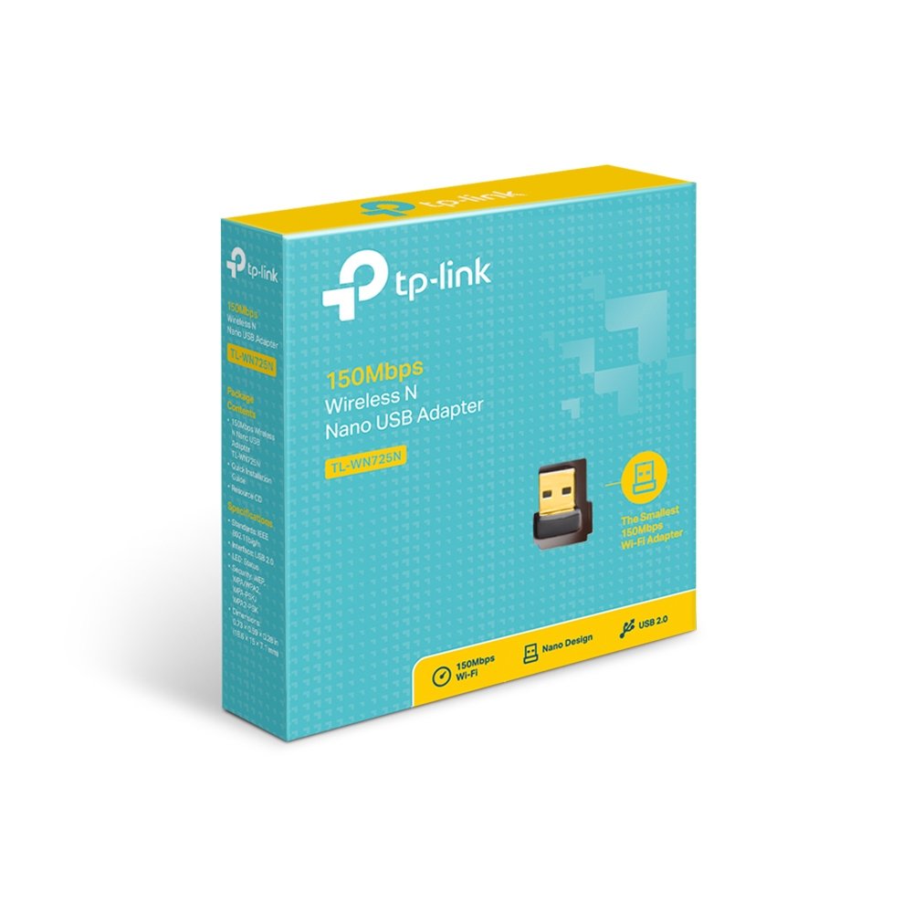 TP-Link USB WiFi Adapter for PC(TL-WN725N), N150 Wireless Network Adapter for Desktop - Nano Size WiFi Dongle for Windows 11/10/7/8/8.1/XP/ Mac OS