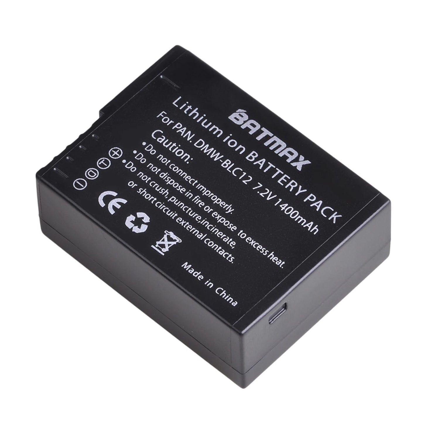Batmax 2X DMW-BLC12 Battery + Quick LCD Charger for Panasonic DMC-GX8 DMC-FZ200 DMC-FZ300 DMC-FZ1000 DMC-FZ2500 Lumix DC-FZ1000 II DC-G97 DC-G95