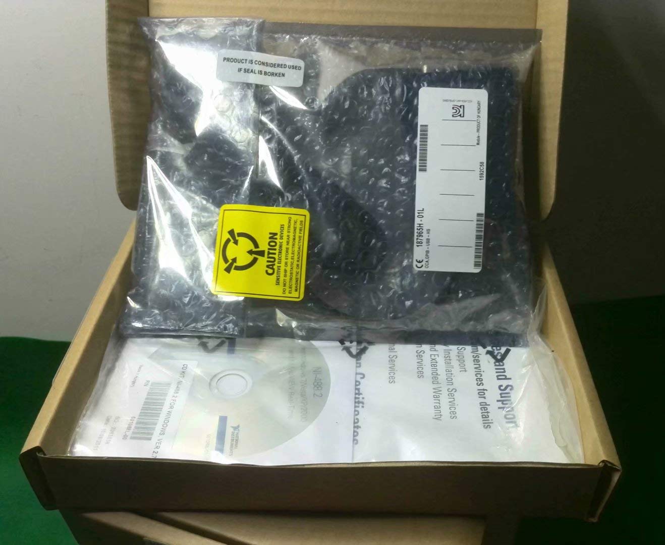 NATIONAL INSTRUMENTS GPIB-USB-HS (778927-01), 0 to +50 Degree C, 56.4844 MBPS Data Rate, for Windows 7/VISTA/A/XP/2000, GPIB Instrument Adapter, Linux