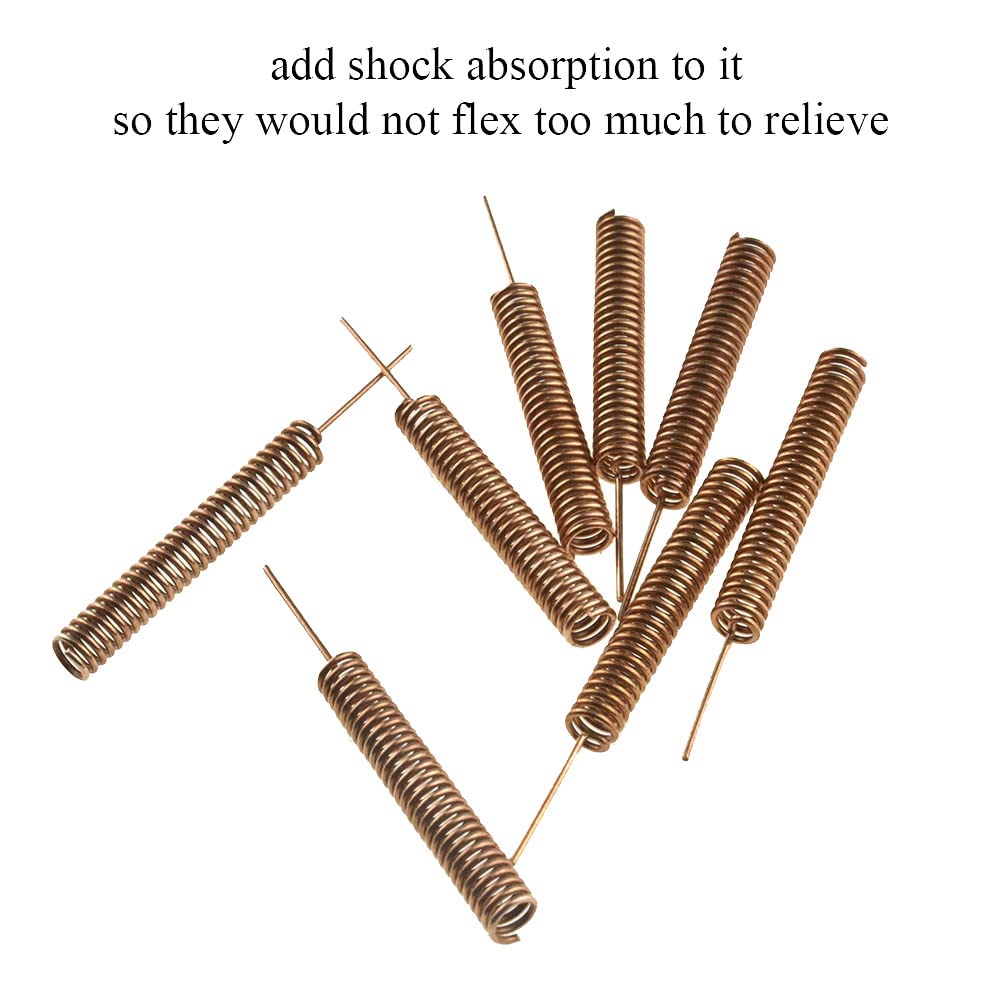 Binzzo 36mm Lenght Coil Spring Antenna Provide Bigger Bending Angle Proper Solid Hollow Inside Easy Pass Shock Absorption Data Transmission 433 MHz