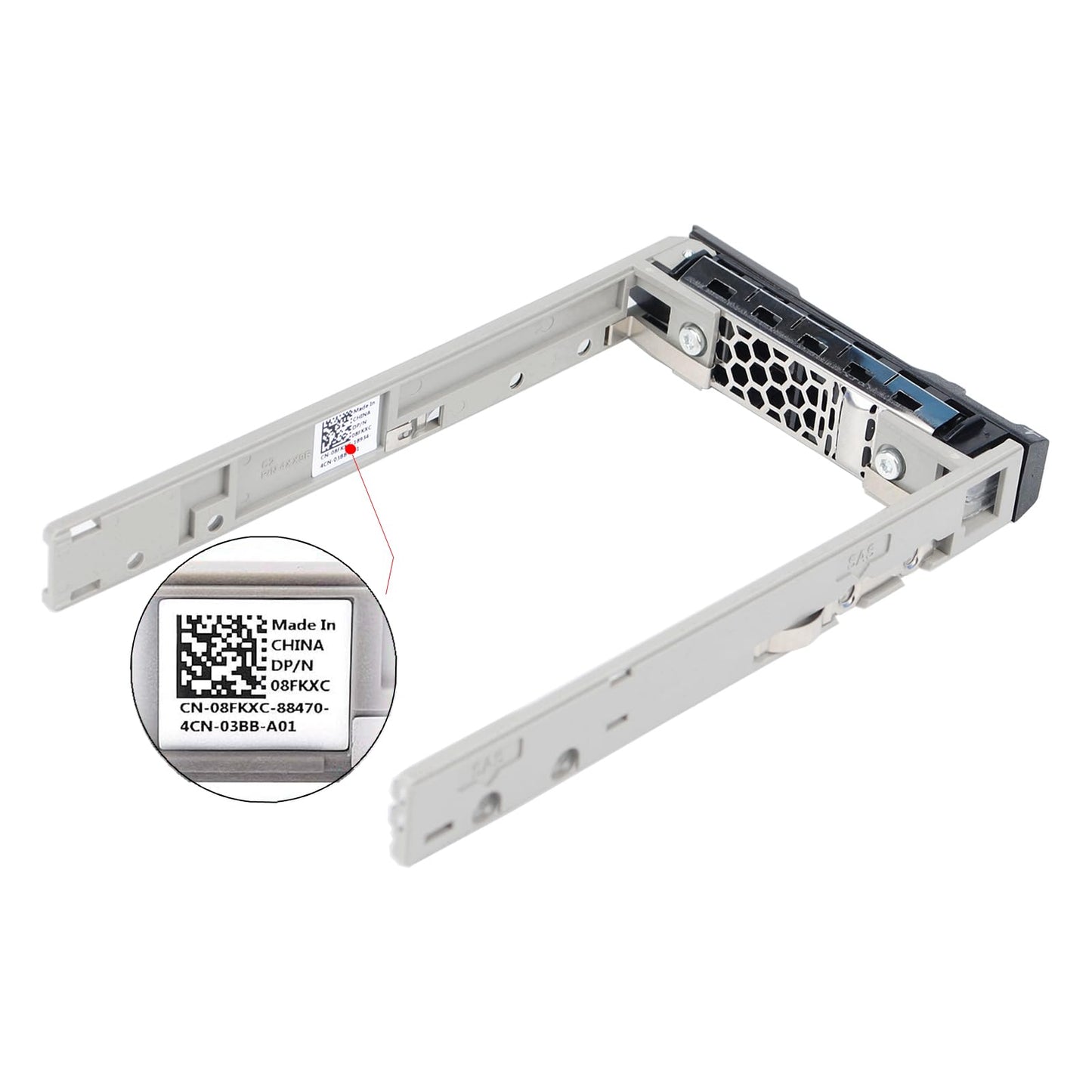 Hard Drive Bracket 2.5" SSD Mount G176J HDD Caddy SAS SATA Hard Drive Tray Caddy Compatible with Dell PowerEdge R610 R620 R710 T710 R720 R815 R820, 4
