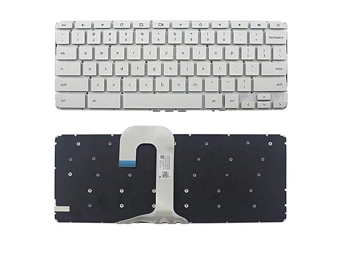 New US White English Laptop Keyboard (Without Frame) for HP Chromebook 14-ca 14-CA020NR 14-CA021NR 14-CA023NR 14-CA030NR 14-CA040NR 14-CA043CL