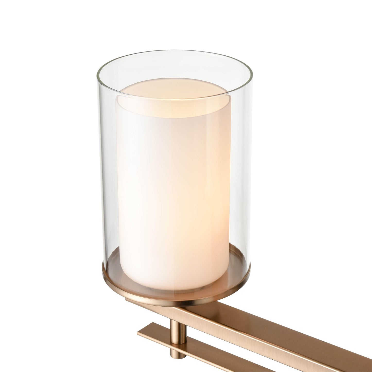 ML Lighting 5503-MG Contemporary Three Light Wall Sconce from Huderson Collection, Champ, Gld Leaf Finish, Modern Gold