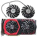 CCBBAA 2PCS PLD10010S12HH DC12V 0.40A 4PIN for MSI RX470 480 570 580 GTX1080Ti 1080 1070 1060 Gaming Graphics Card Cooler Fan