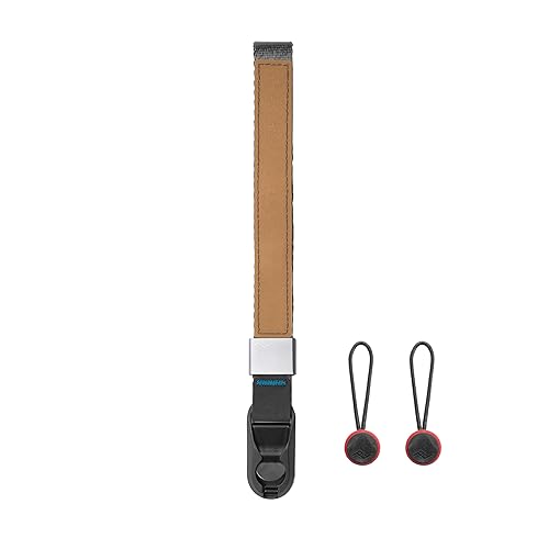 Peak Design Cuff Camera Wrist Strap, Ash, Compatible with DSLR, Compact and Point-and-Shoot Cameras, Low Profile, Quick Release and Connection, 200 lb