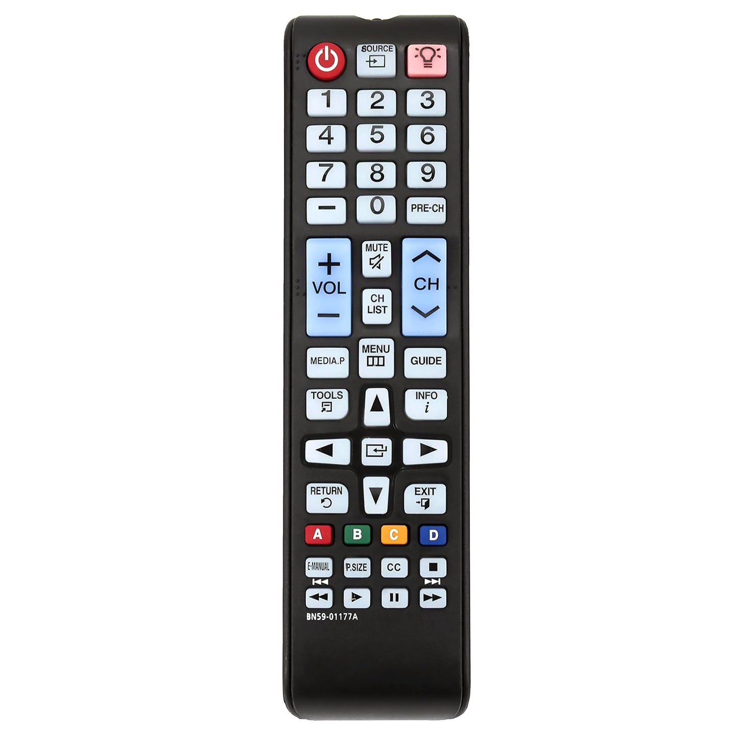 New BN59-01177A Replace Remote fit for Samsung TV UN32J4000 UN40J6200 UN50J6200 UN55J6200 UN60J6200 UN65J6200 LT24E310ND LT24E310NDZA LT24E310ND/ZA