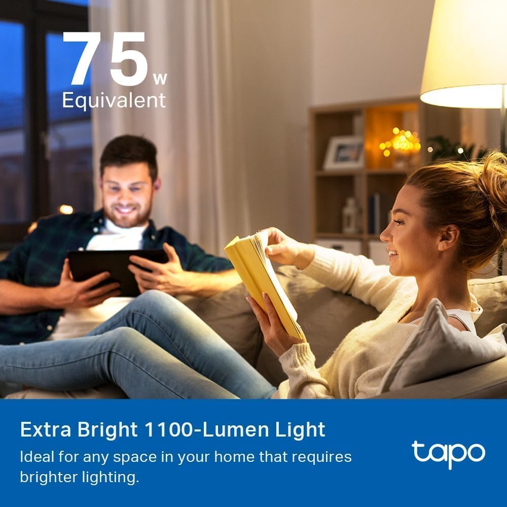 Tapo Multicolor Dimmable Smart Light Bulbs, L535E(2-Pack), A19 E26, 1100LM