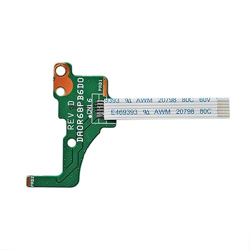 Zahara Power Switch Button Board with Ribbon Replacement for HP Pavilion 17-e116nr 17-e122nr 17-e019dx 17-e112nr 17-e079nr 17-e118nr 17-e009wm