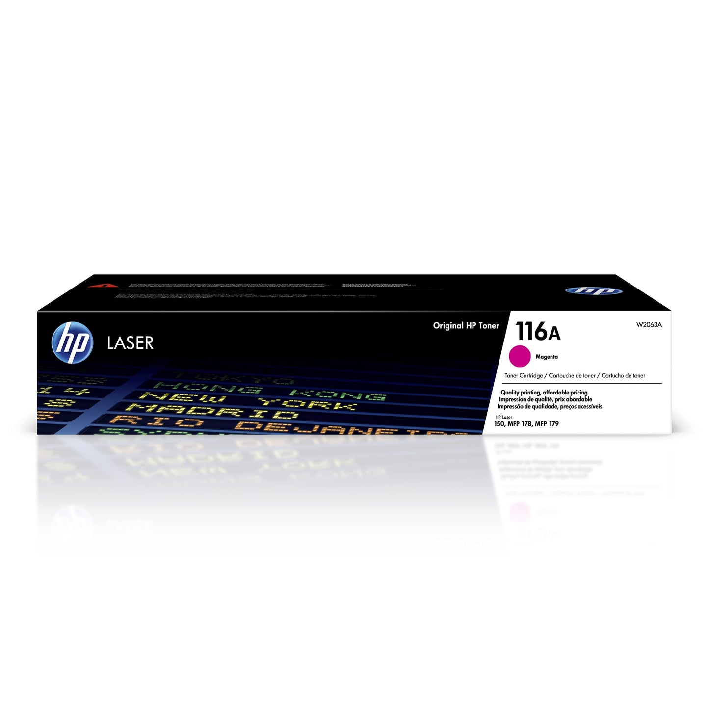 HP 116A Magenta Toner Cartridge | Works Color Laser 150 Series, Color Laser MFP 178, 179 Series | W2063A