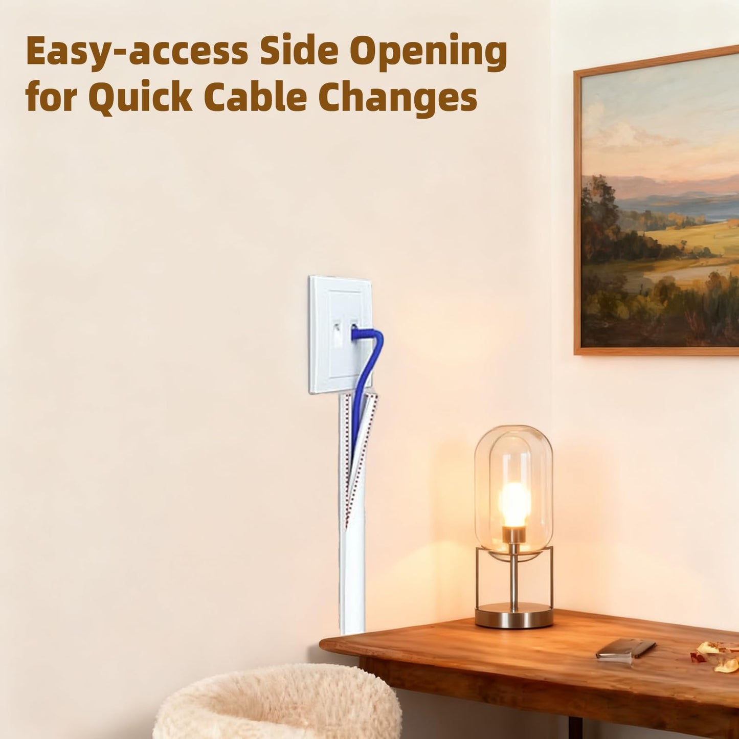 39”Cord Hider for Wall Mounted TV,Adhesive One-Cord Cable Hider for Wall,Cord Covers Raceway Kit for Wires Hider Along Wall,Flexible Silicone Cable