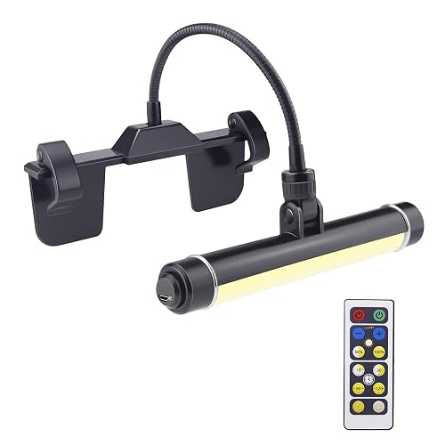 HONWELL Painting Lights Cordless, Dartboard Light with Remote, Rechargeable Picture Light, Picture Frame Lights with 3 Modes 28 LEDs Rotate Head, 360°