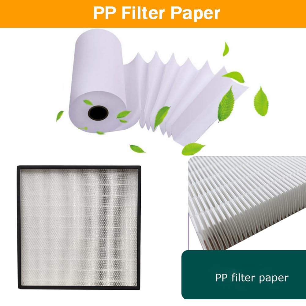 EQCOTWEA High Efficiency HEPA Filter Replacement FFU Aluminum Fan Filter Unit for Laminar Flow Hood 22.44x22.44x3.15inch Class 100 Cleanliness HEPA