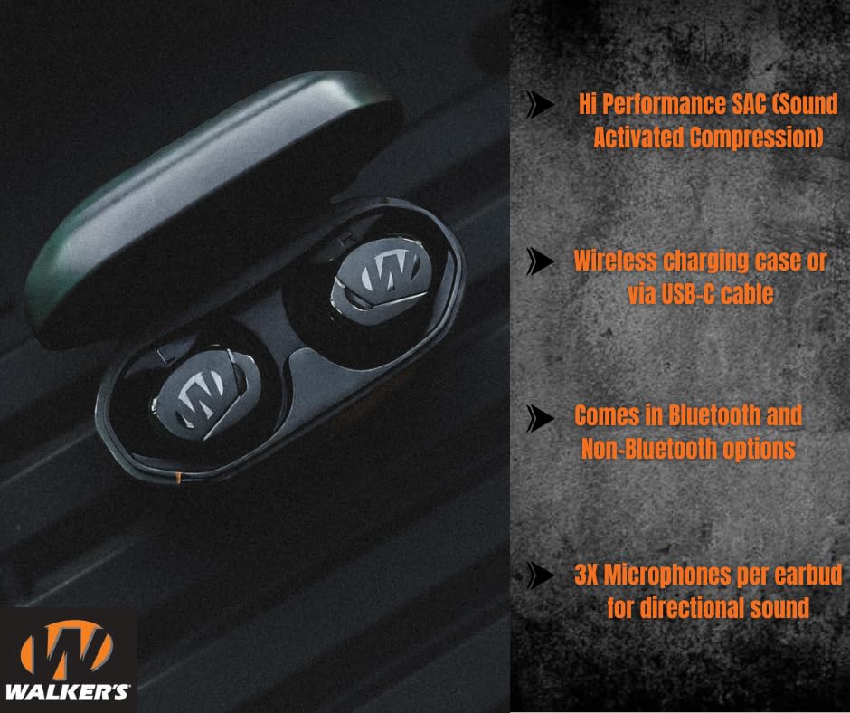 Walker's SUPPRESSOR Electronic Earbuds