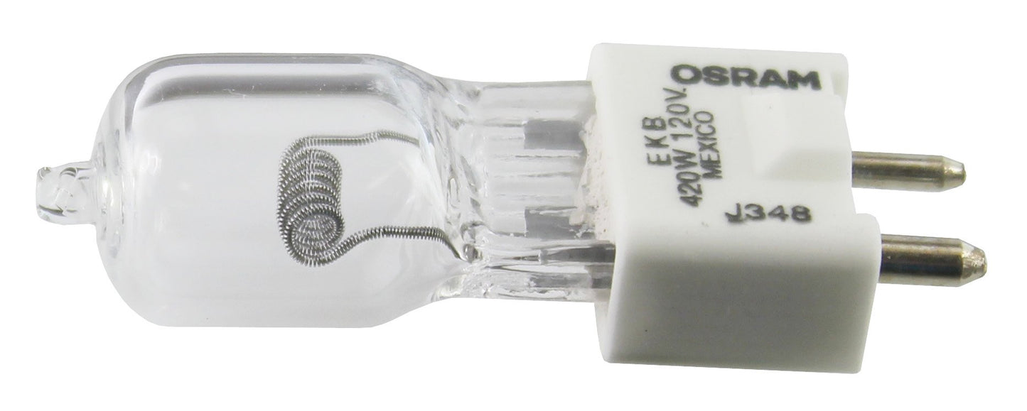 SYLVANIA 54837 - EKB - Stage and Studio - G7 - 420 Watt Light Bulbs - 120 Volts - GZ9.5 Base - 3200K