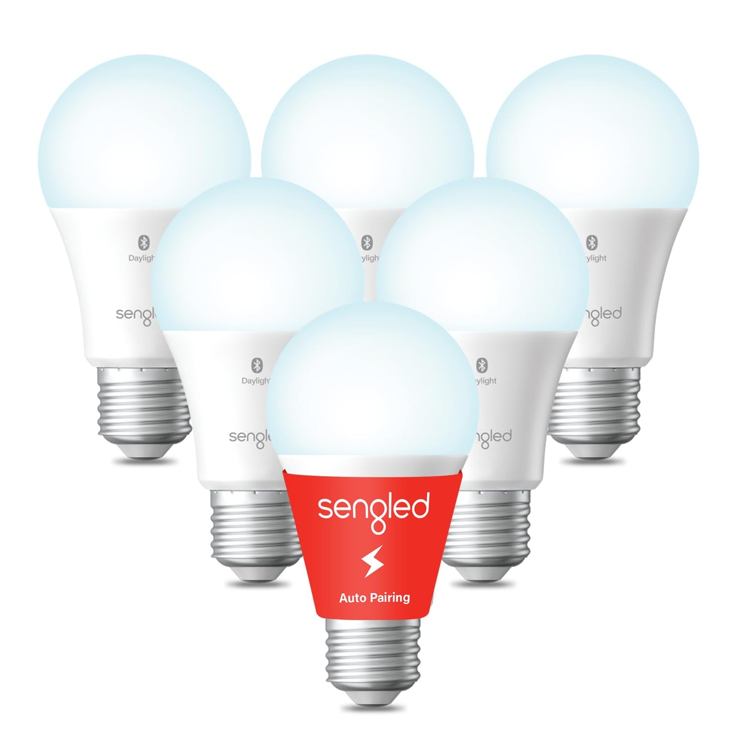 Sengled Alexa Light Bulb, Smart Light Bulbs That Compatible with Alexa Only, Bluetooth Mesh Standard A19 E26 Dimmable LED Bulb Daylight 5000K, 60W