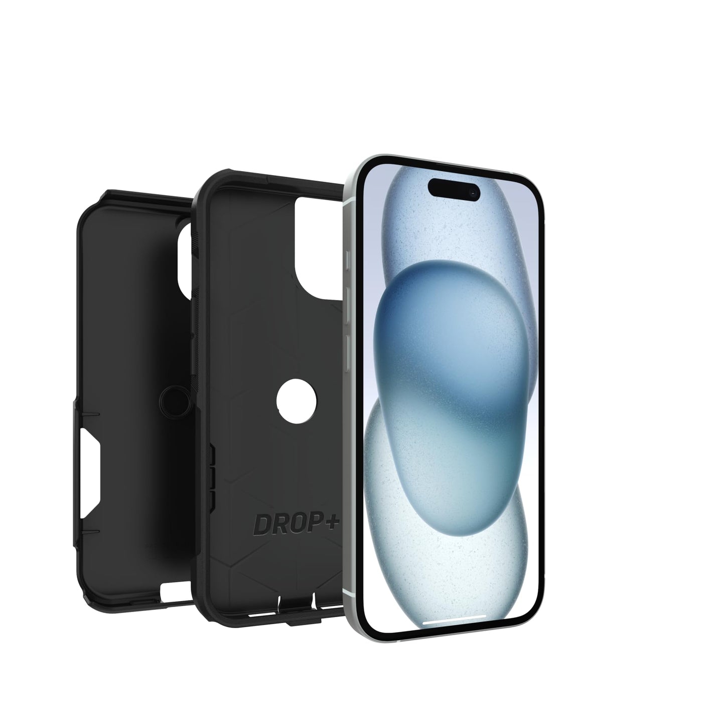 OtterBox iPhone 17e, 16e, 15, 14, & 13 Commuter Series Case - Black, Slim & Tough, Pocket-Friendly, with Port Protection - Thin & Protective iPhone