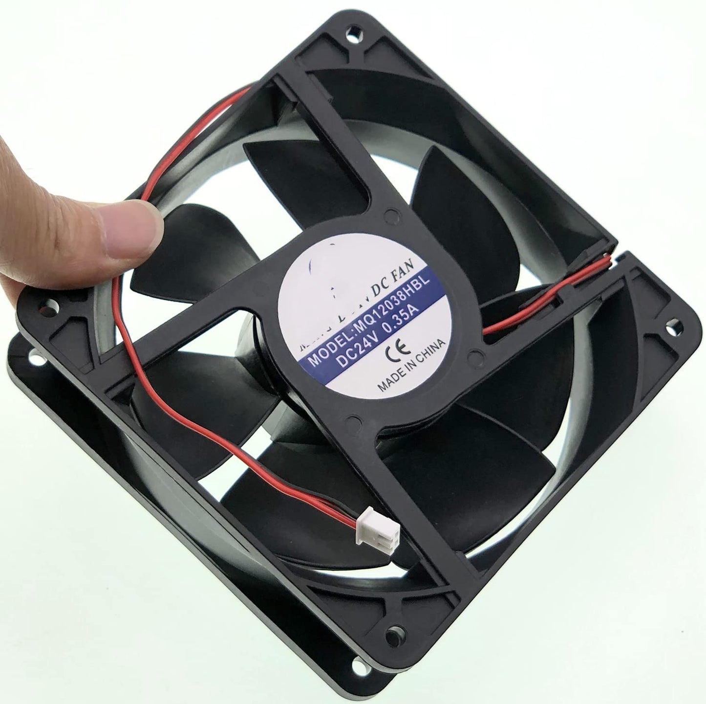 for MQ12038HBL DC24V 0.35A 12CM Cooling Fan DC AXIAL Fan Silent Cooling Fan 2-Pin 2-Wire