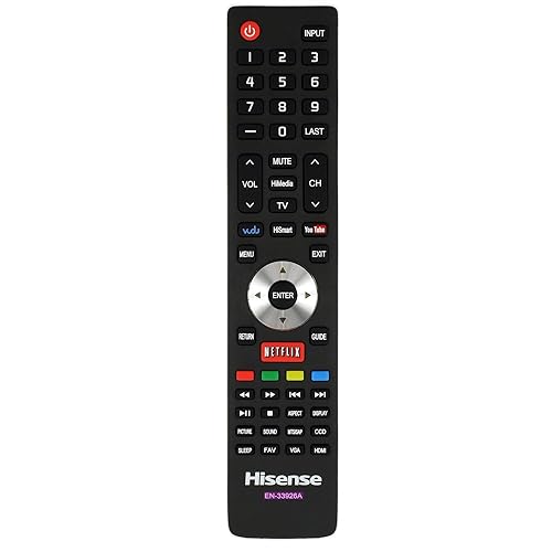 HISENSE TV Remote Control for 40K366WN 32K20 32K20DW 32K20W 40H5 50H5G 50K610GWN 55K610GWN 32K366W 40K366W 50K610GW 55K610GW