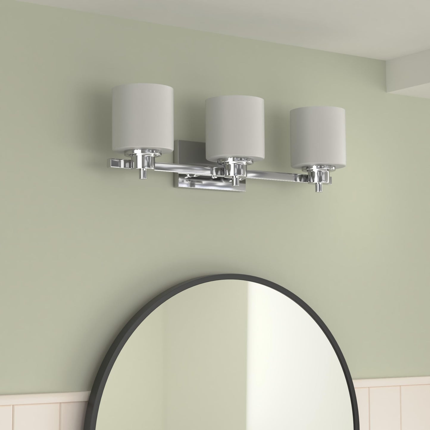 Chloe CH821036CM24-BL3 Vanity Bath Light Fixture, Chrome, 7.48 x 24 x 6.65 x Inch