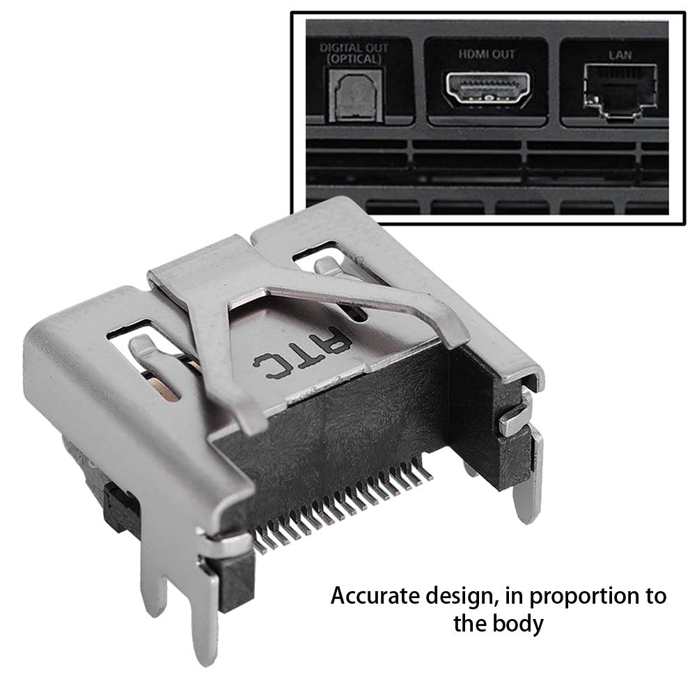 HDMI Port Socket Plug Jack Interface Connector Repair Part Replacement for PS4 PRO-2000