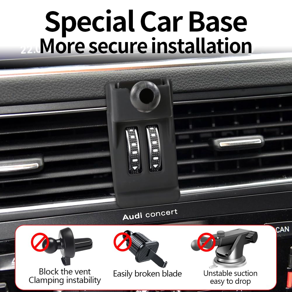 YEGZA Car Phone Holder for Audi Q5 2008-2016, Audi SQ5 2014-2017 Auto Accessories Navigation Bracket Interior Decoration Dashboard Cell Mobile Phone