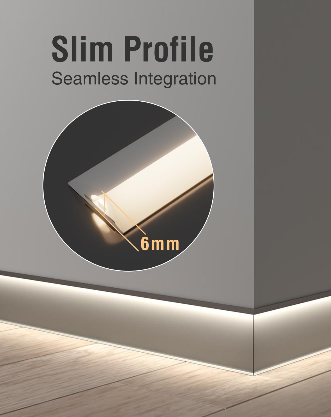 Hardwired LED Cabinet Lighting Strip - UL Listed 24V Flexible Under Shelf Light with Adhesive Backing, 4000K Neutral White 810LM/M LED Strip