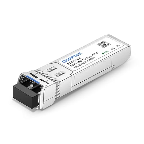 QSFPTEK 10GBASE-LR SFP Module, 10gbe SFP+ 1310nm 10km Duplex LC SMF DOM Optical Networking Transceivers, MINI GBIC Compatible SFP-10G-LR, and Other