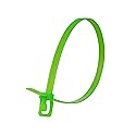 RETYZ 32-Inch Fluorescent Green Reusable Releasable Cable Ties - 10 Pack, 175 lb Strength, Patented Quick-Release, Ultra-Durable for Heavy-Duty