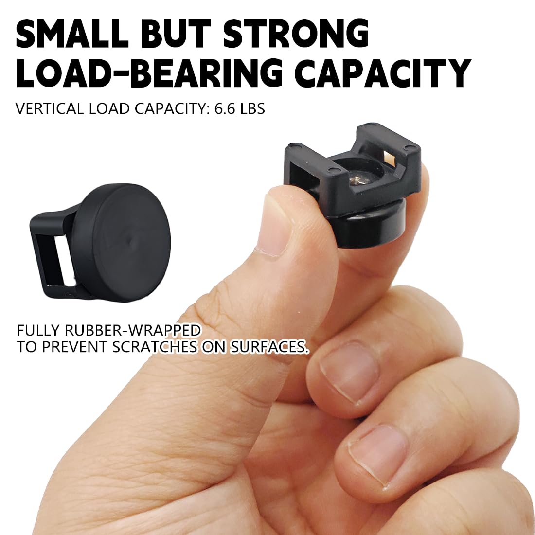20PCS Magnetic Zip Tie Mount, Multipurpose Magnetic Cable Management Mount, 20 Mounts and 200 High Strength Nylon Cable Ties, Supplies for Organizing