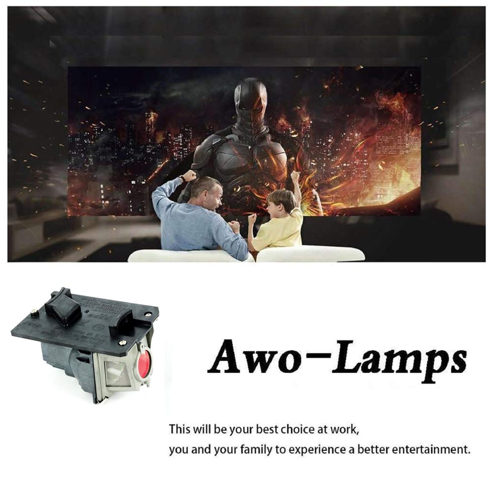 AWO Original UHP225W Lamp Bulb for NP18LP/60003128/NP13LP/60002853 with Housing for NEC