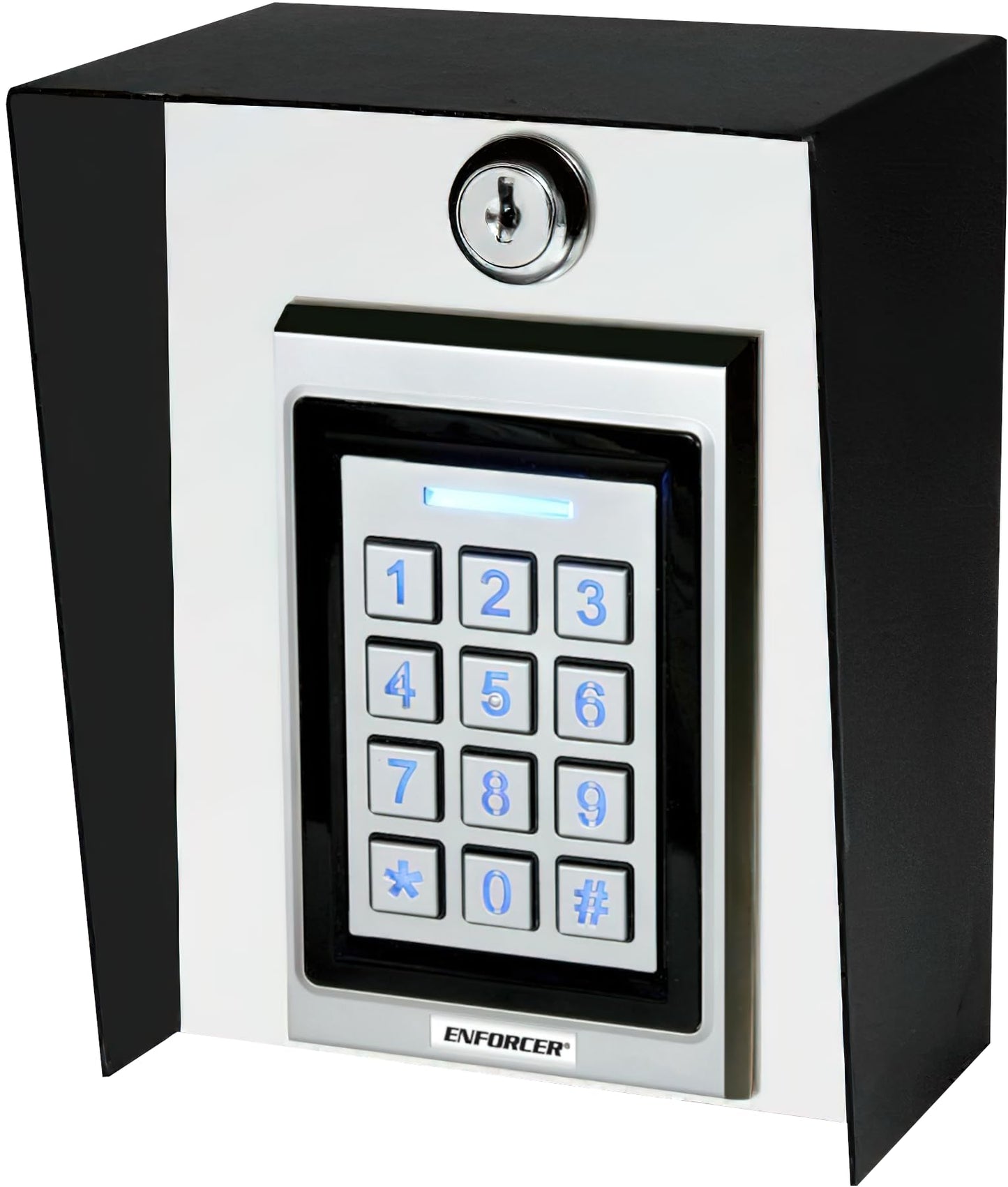Seco-Larm SK-B941-PQ Bluetooth Post-Mount Keypad/Proximity Reader; App-Based Management and Control; Wrong-Code Lockout; Tamper Alarm Output; Multiple