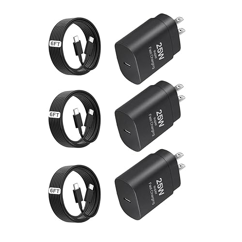 25W USB C Charger,Super Fast Charging Block, Type-C Power Adapter. The Mobile Phone Charger is Suitable for Samsung Galaxy S25/S24 S23 S22 S21