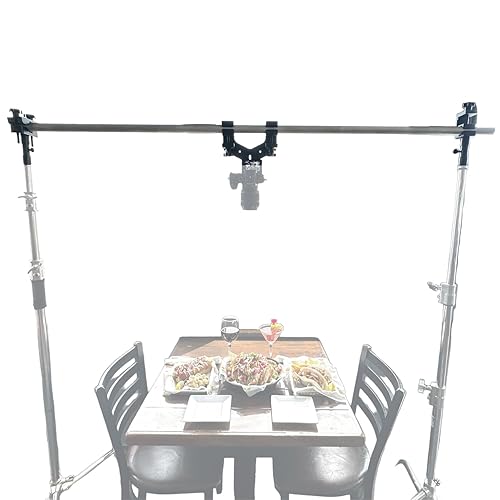 Glide Gear OH 75 Overhead Mount - DSLR, Smartphone - 6ft Adjustable Pole, Top-Down Rig, 15lb Capacity, Aluminum Build