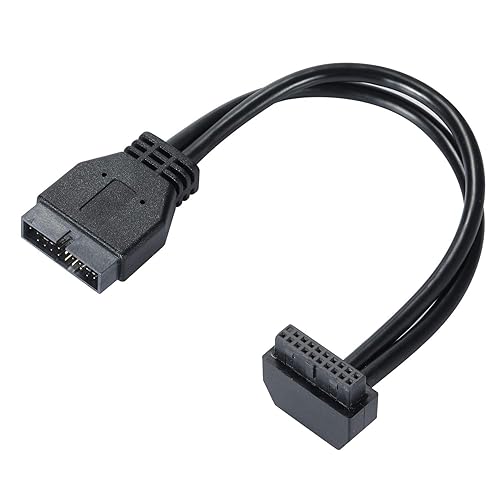 MZHOU SATA USB Extension Cable USB 3.0 Motherboard Front 19 Pin Male to Female Extension Cable High Speed Connection (The Interface Faces Outward)