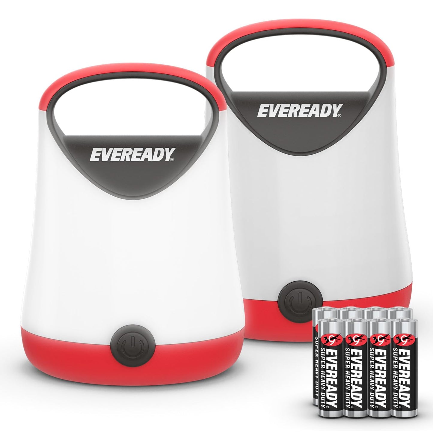 Eveready LED Camping Lantern X-250 (2-Pack), Super Bright Tent Lights, Rugged Water Resistant LED Lanterns, 100 Hour Run-time (Batteries Included)