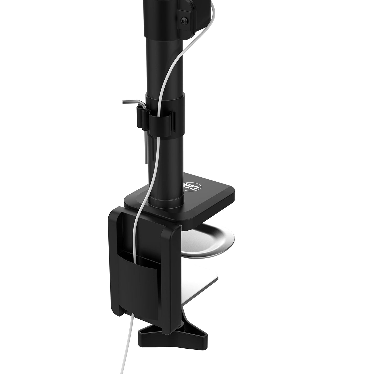 Articulating Desk Mount w/Clamp, Grommet and Cable Management