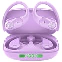 Wireless Earbuds Bluetooth Headphones 96H Playtime LED Display Waterproof Built in Mic Deep Bass Sound Secure Over Ear buds Earhooks for iPhone