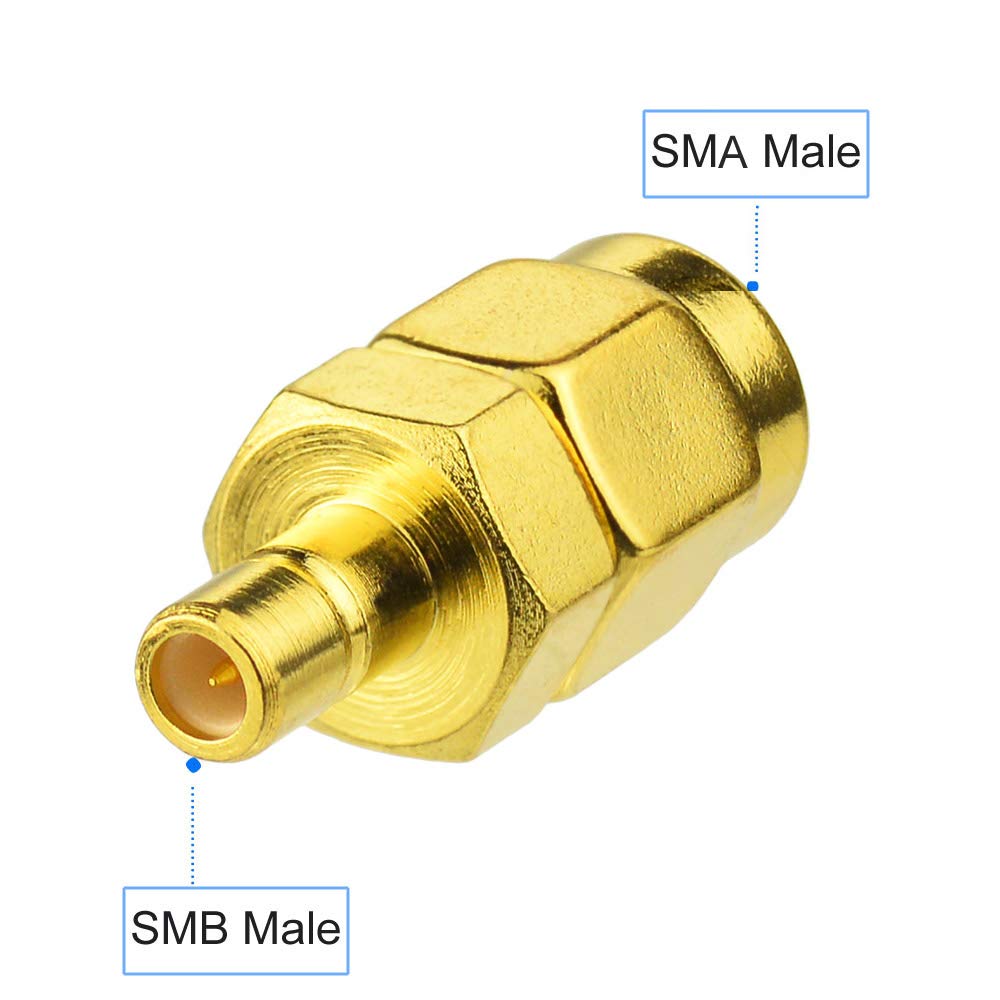 Eightwood SMB to SMA Antenna Adapter Kit 4ps for Sirius XM Satellite Radio Antenna DAB + Radio Antenna