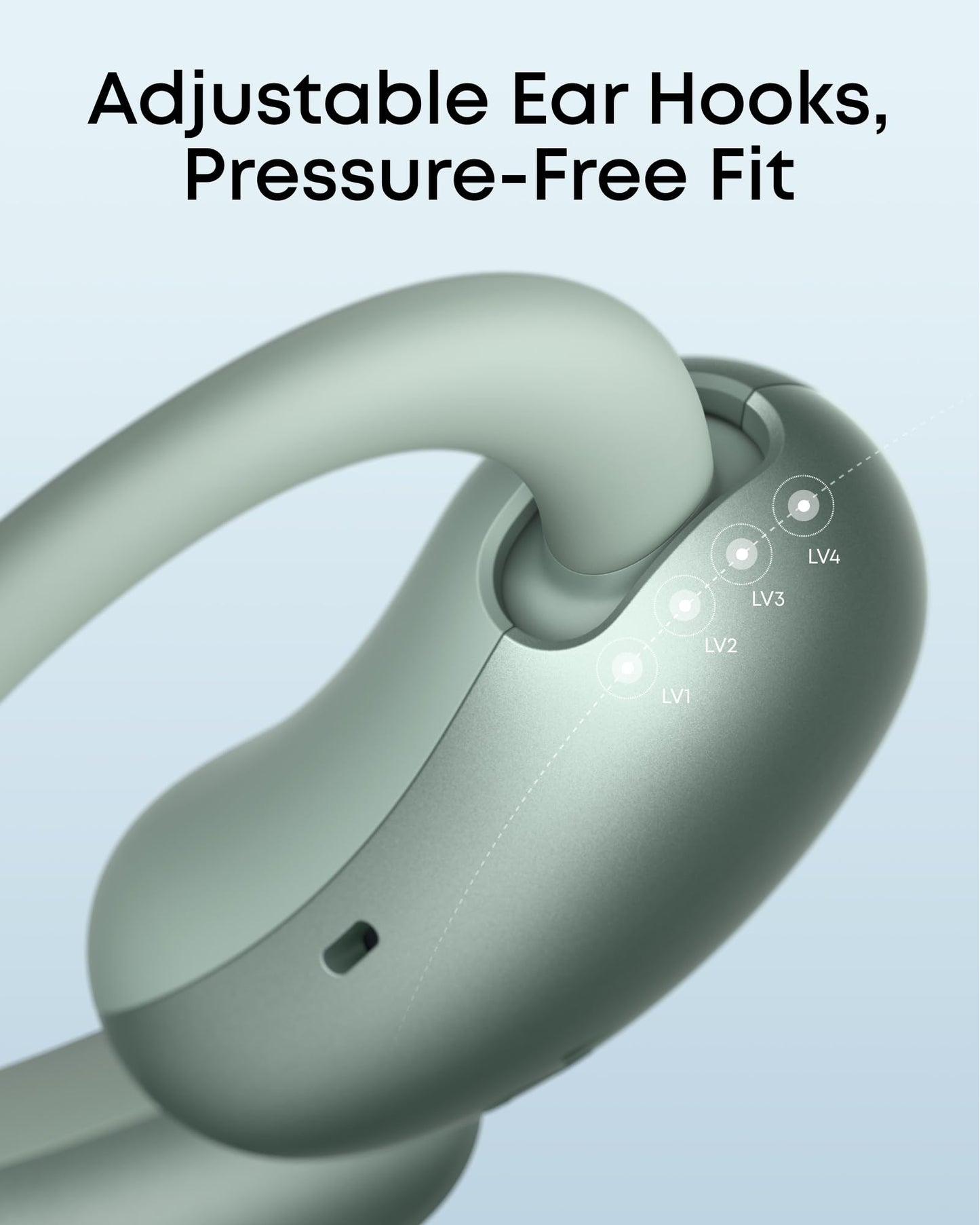 Soundcore AeroFit 2 by Anker Open Ear Earbuds, Open Ear Headphones, Earbuds