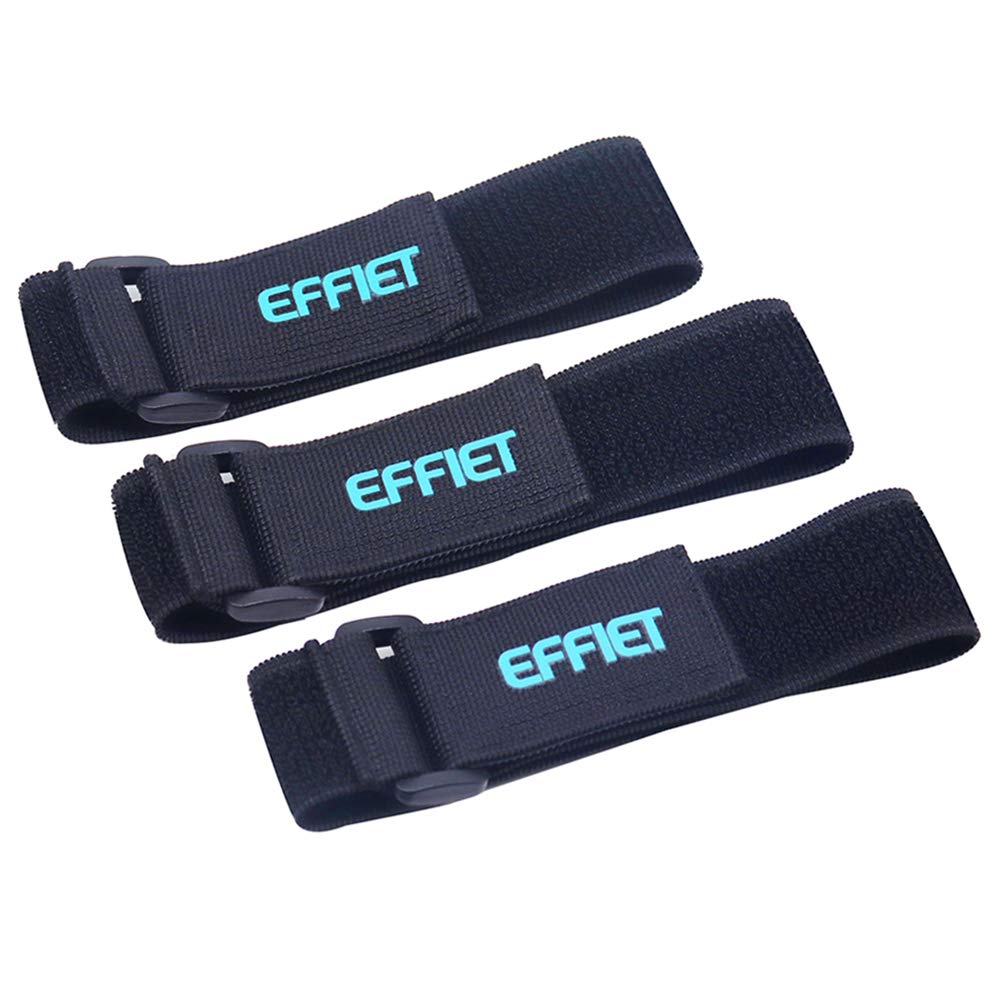 3 Packs Elastic Hook and Loop Cinch Straps for Car Visor Glasses Holder, EFFIET Adjustable Storage Strap Extension Cord Wrap Magic Securing Organizer