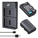 LP LP-E6 E6N Battery Charger Pack, 2-Pack 2600mAh Battery & Dual Charger Compatible with Canon EOS R, R5, R6, 90D, 80D, 70D, 60D, 60DA, 5D Mark II