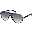 Dimitry Vintage Aviator Sunglasses in Matte Black