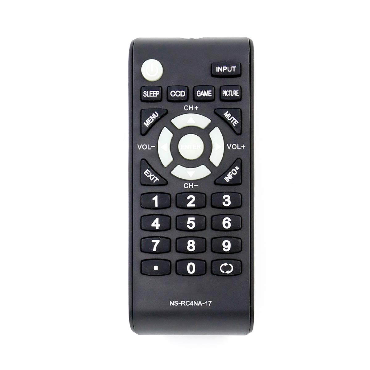 New NS-RC4NA-17 Replaced Remote Control fit for Insignia TV NS-24D510NA17 NS-32D310MX17 NS-32D310NA17 NS-40D510MX17 NS-48D510NA17 NS-39D310NA17