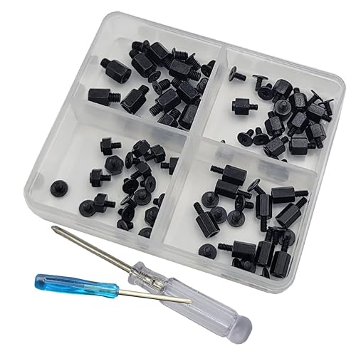 80Pieces M.2 Nvme PCle SSD Mounting Screws Computer Screws for Asus Gigabyte Msi Motherboards