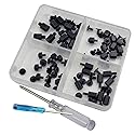80Pieces M.2 Nvme PCle SSD Mounting Screws Computer Screws for Asus Gigabyte Msi Motherboards