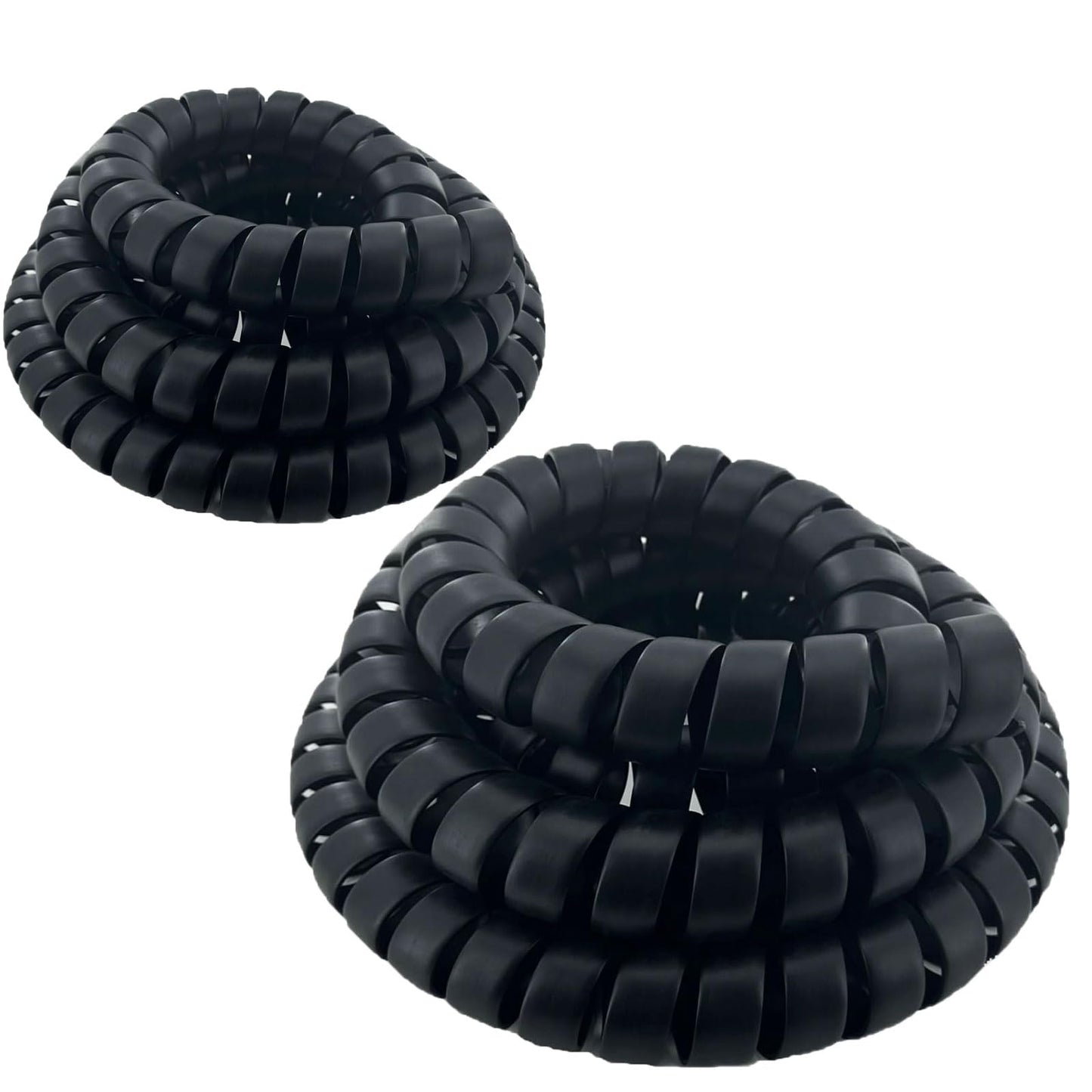 3PCS Spiral Wrap Cable Protector 1.25+1.58+2in OD x 10ft Pre-Cut Lengths Safe Hose Protector to Avoid Wear Extend Life for Hydraulic Pneumatic Hose
