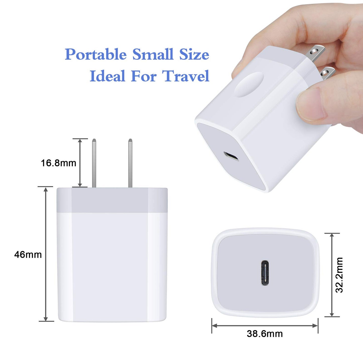 20W Samsung S26 Type C Wall Charger Fast Charging Block for Galaxy A17 A56 A16 A36 S26 Ultra S25 S24 A15 A55 A14, PD 3.0 Wall Charger USB C Box