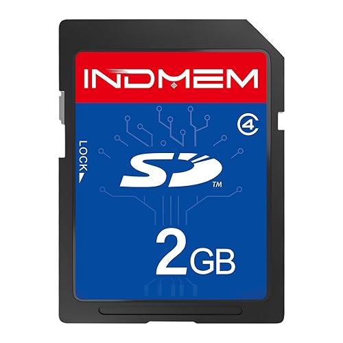 INDMEM SD Card 2GB Class 4 Flash Memory Card 2G SLC Stanard Secure Digital Cards (1PC)
