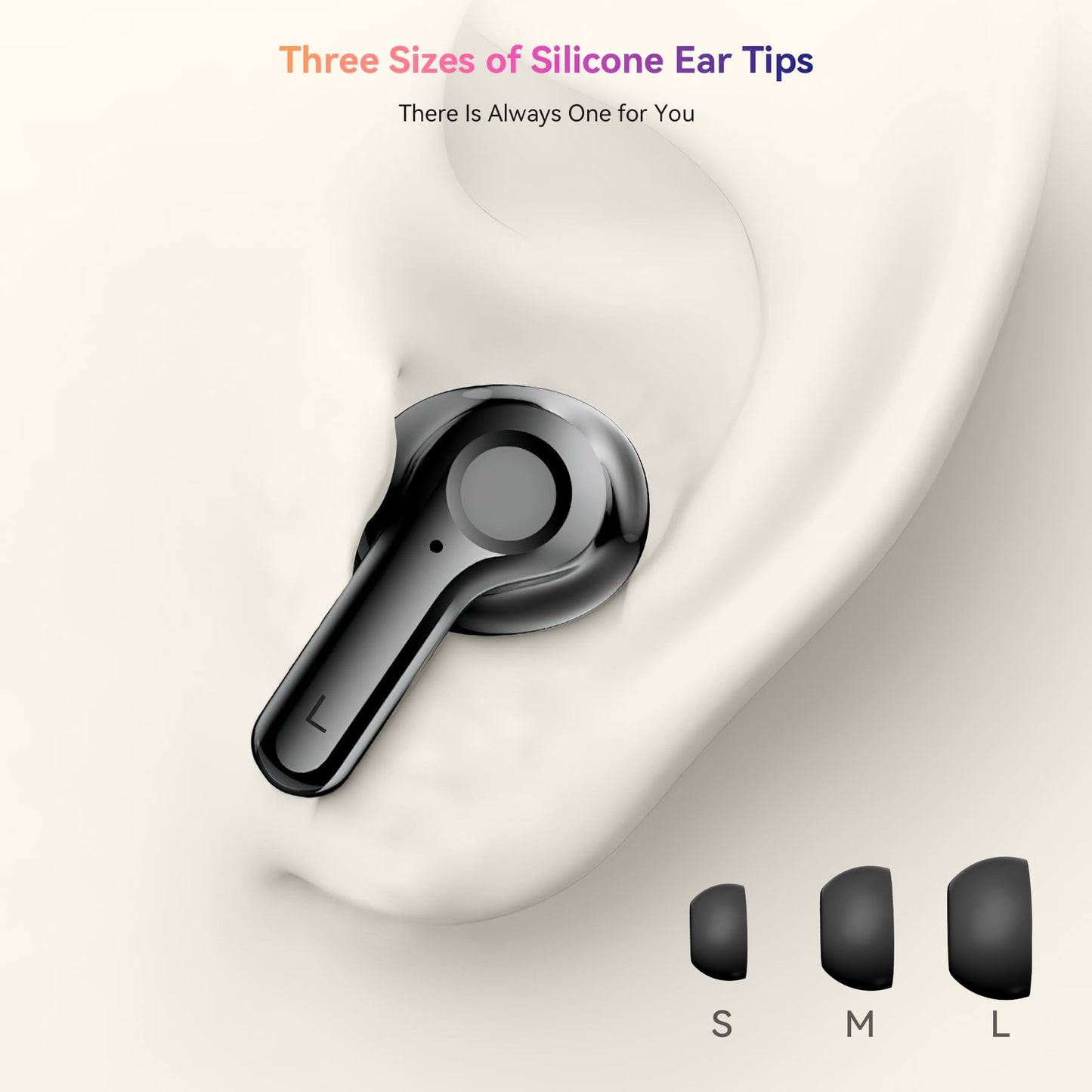 Wireless Earbuds, Bluetooth 5.4 Headphone Hi-Fi Stereo, Ear Buds with Deep Bass and Noise Cancelling Mic, Earphones with LED Display, 40H Playtime…